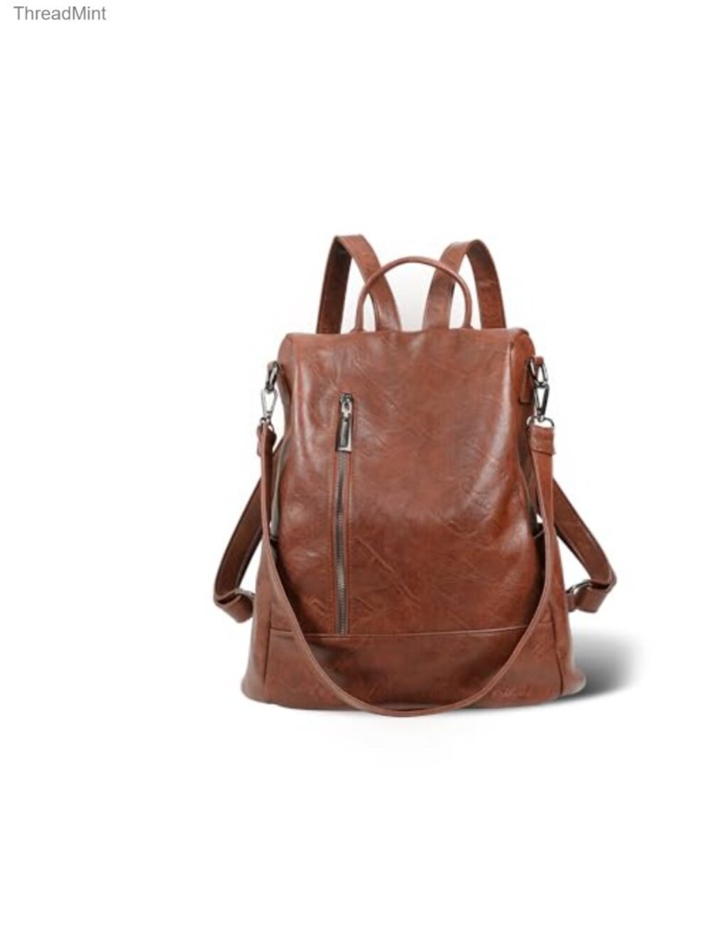 PU Leather Anti-Theft Backpack Purse for Women 3-in-1 Tote Shoulder Bag